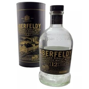 Aberfeldy 12 YO Highland Single Malt Scotch Whisky Empty Bottle & Container